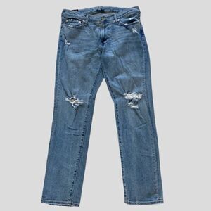 Abercrombie&Fitch Distressed Athletic Slim W32 L30 jeans Rustin athletic slim